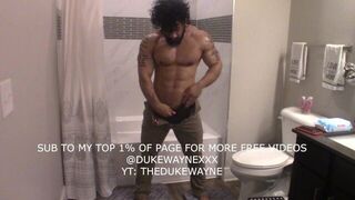 Bathroom JOI with a HOT JOCK - porn video