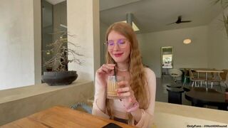 Dating in a cafe ended with fucking in a hotel - porn video