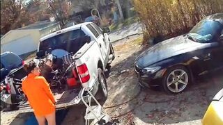 Cleaning out the truck - porn video