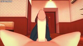 Ochako Uraraka from Boku No Hero Academia Gives You A Footjob Hentai POV - porn video